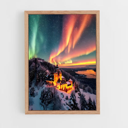 ap-aurora borealis-20 cadre Bois clair