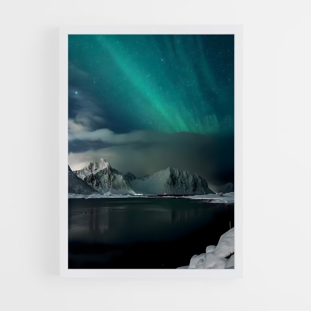 ap-aurora borealis-25 cadre Blanc