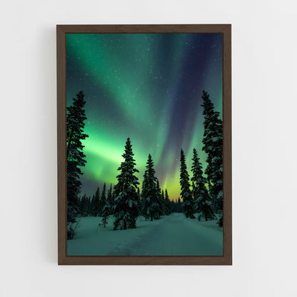 ap-aurora borealis-31 cadre Bois foncé