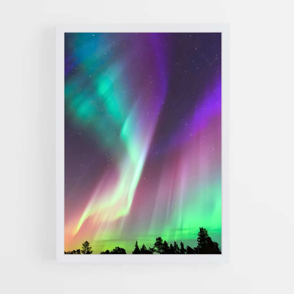 ap-aurora borealis-5 cadre Blanc