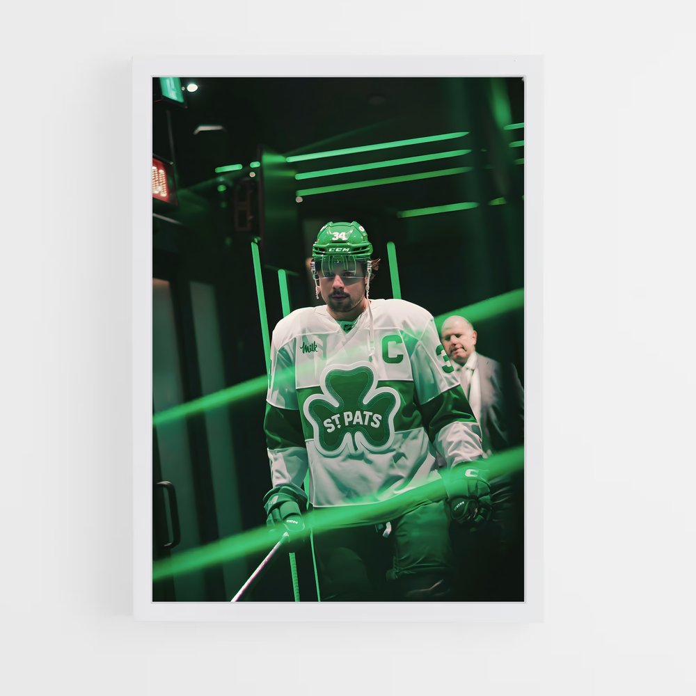 ap-auston matthews-3 cadre Blanc