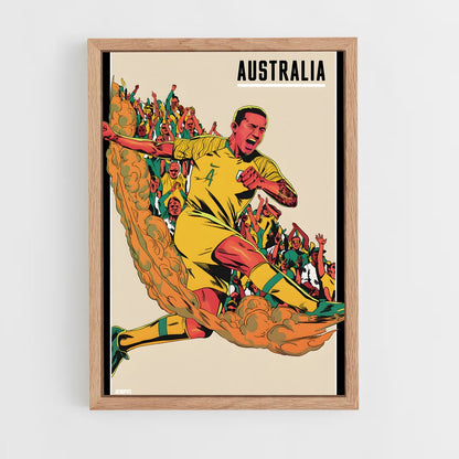 ap-australia national football team-4 cadre Bois clair
