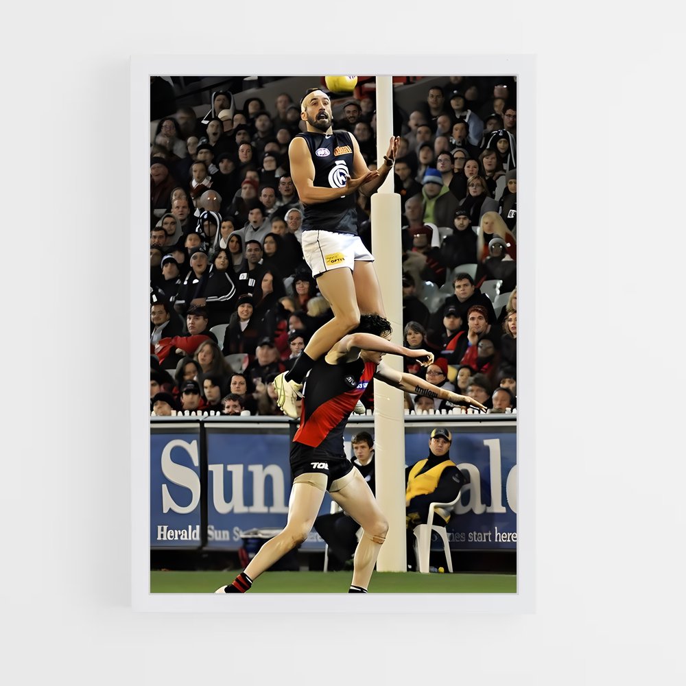 ap-australian football-4 cadre Blanc