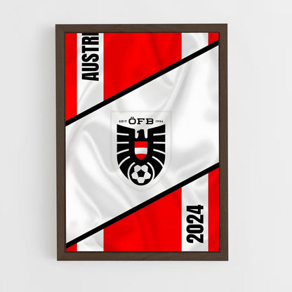 ap-austria national football team-2 cadre Bois foncé
