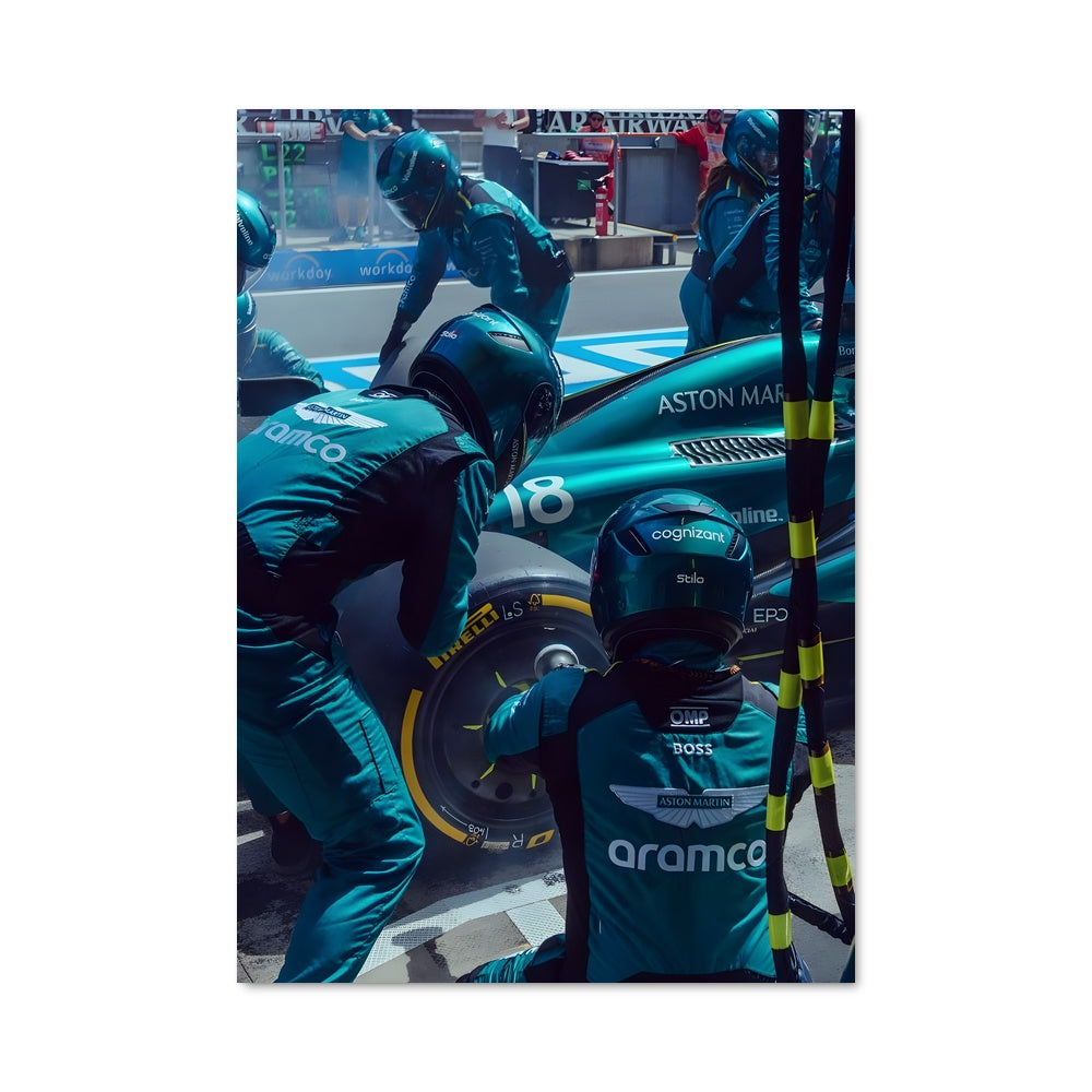 Poster Prêts pour la Course