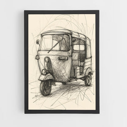 ap-auto rickshaw-3 cadre Noir