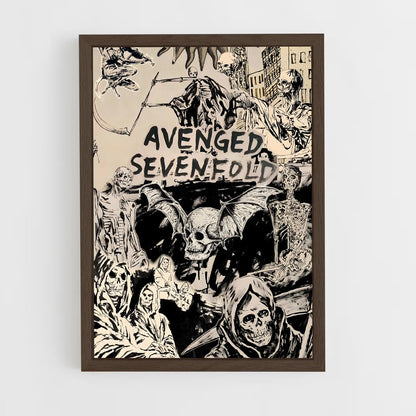 ap-avenged sevenfold-1 cadre Bois foncé