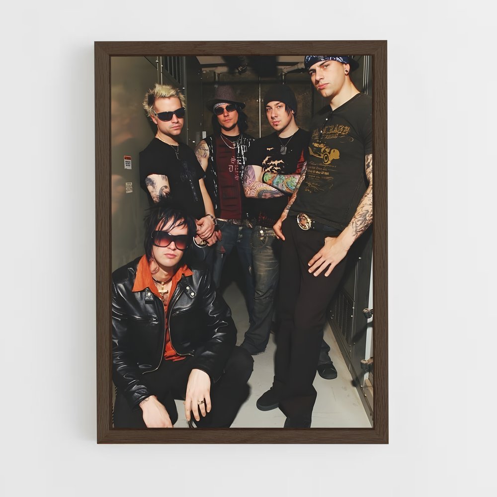 ap-avenged sevenfold-6 cadre Bois foncé