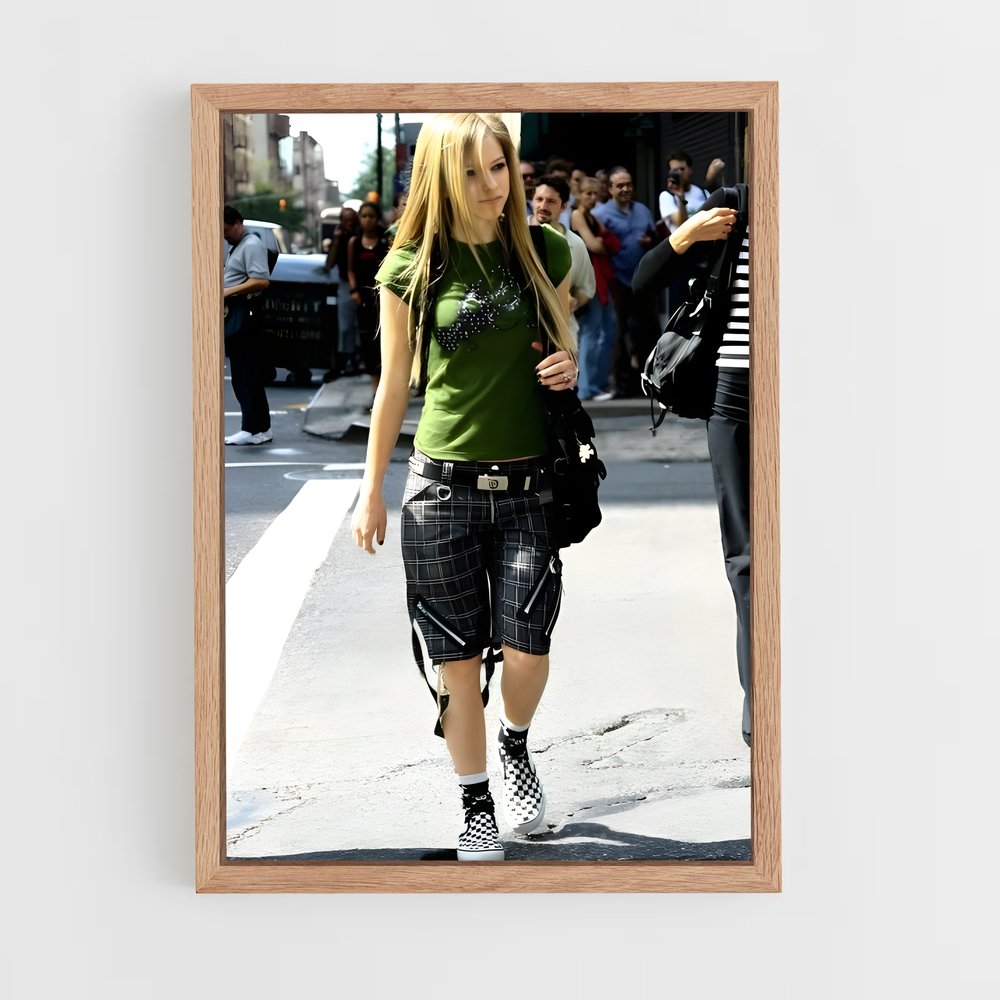 ap-avril lavigne-2 cadre Bois clair
