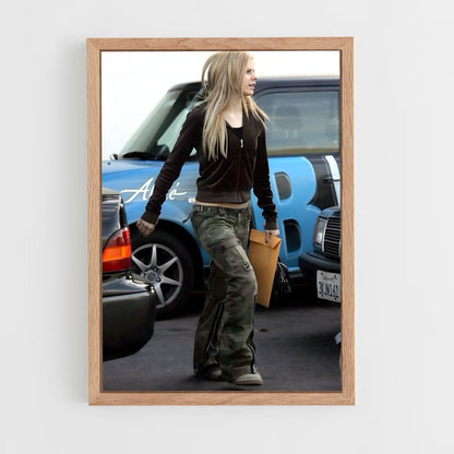 ap-avril lavigne-6 cadre Bois clair