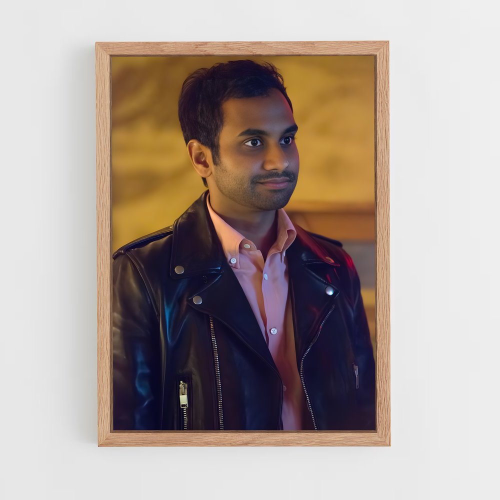 ap-aziz ansari-4 cadre Bois clair