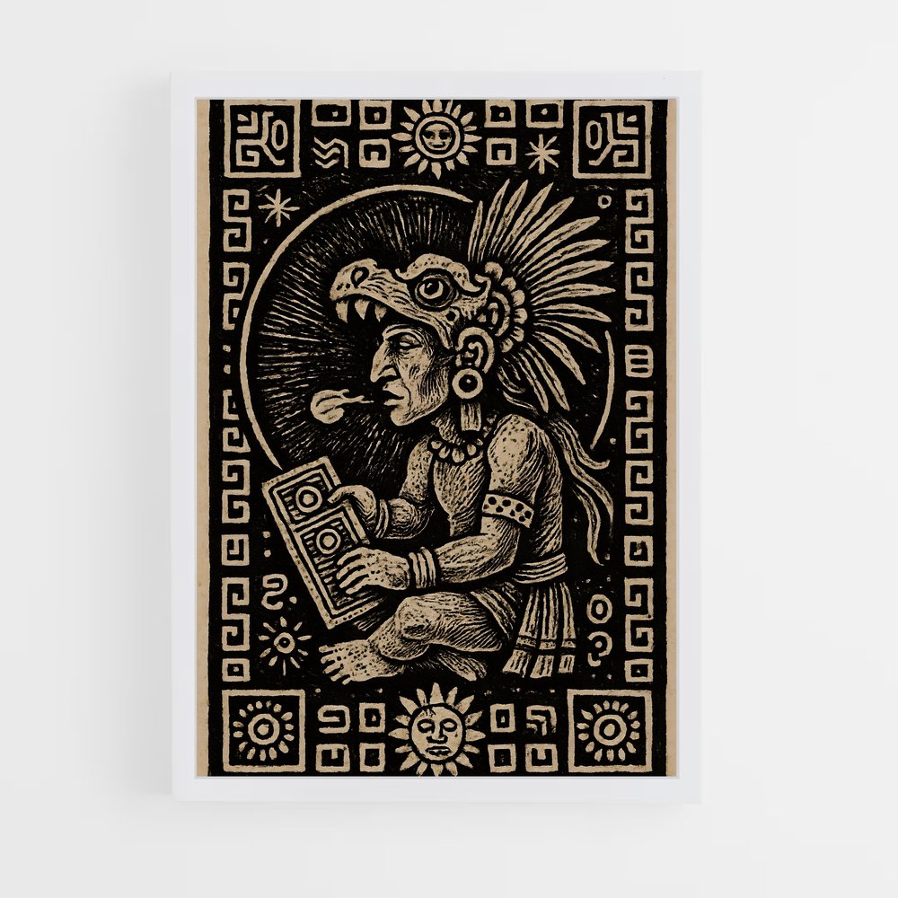 ap-aztec mythology-4 cadre Blanc