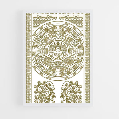 ap-aztec patterns-1 cadre Blanc