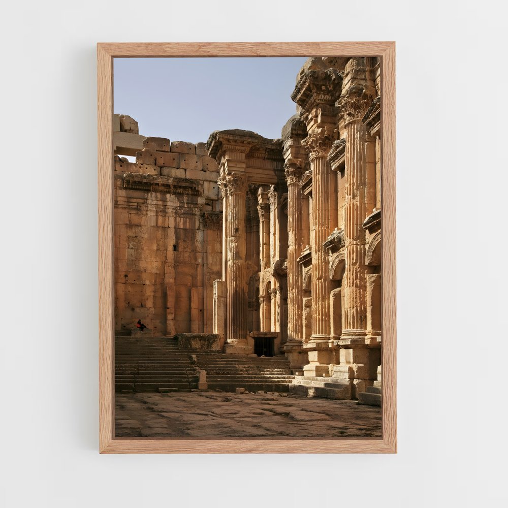 ap-baalbek temples-3 cadre Bois clair