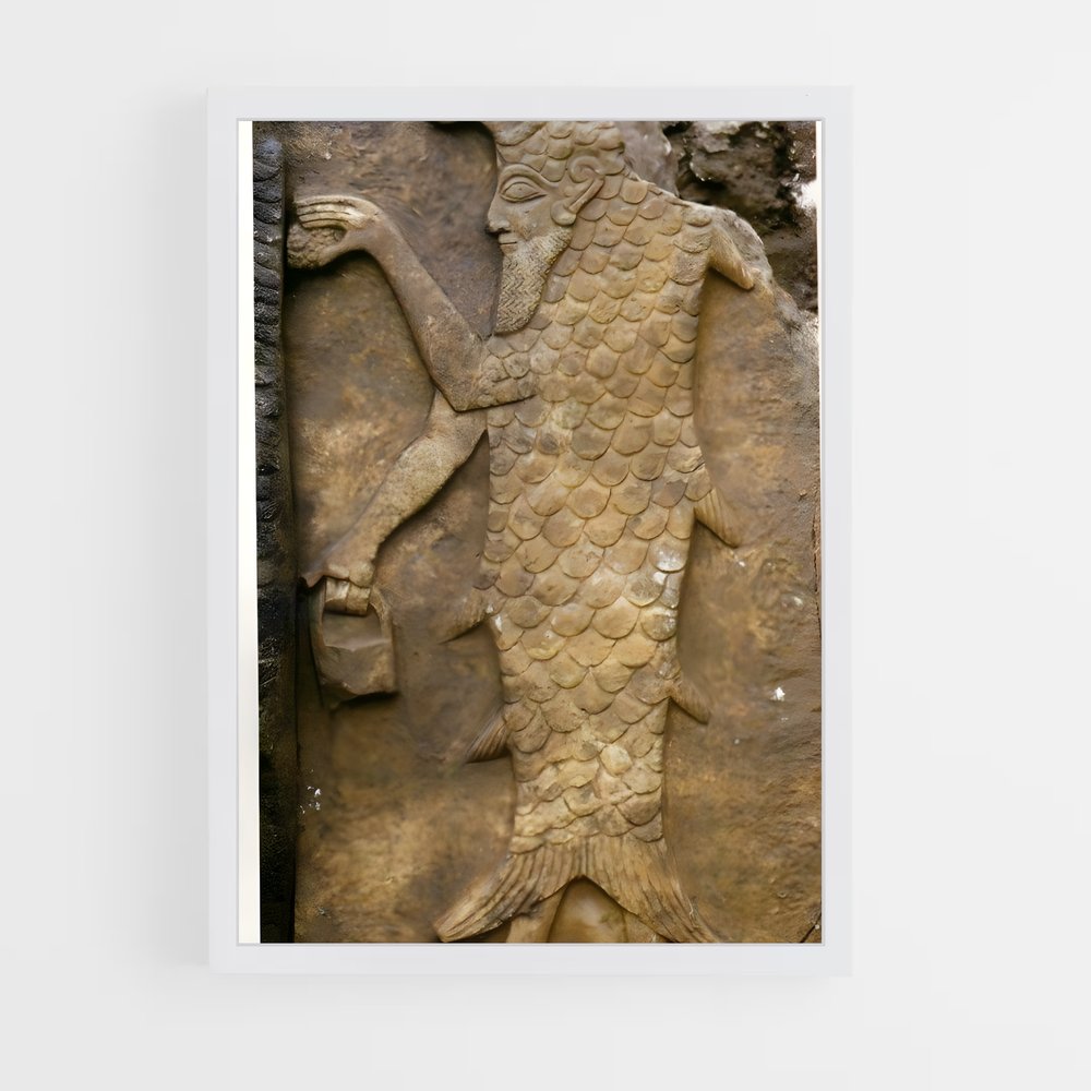 ap-babylonian gods-5 cadre Blanc