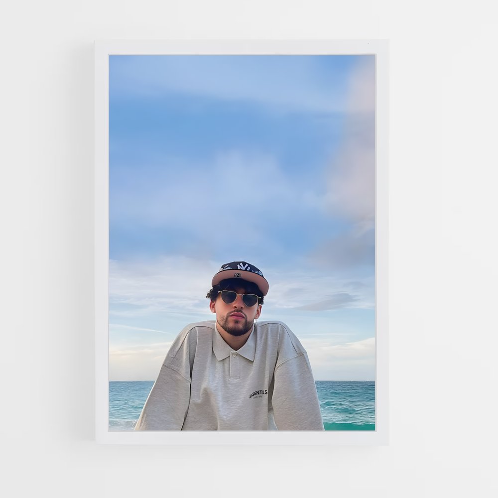 ap-bad bunny-6 cadre Blanc