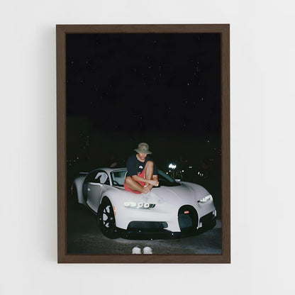 ap-bad bunny-7 cadre Bois foncé
