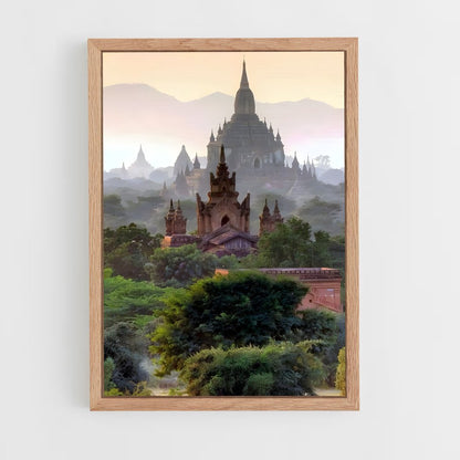 ap-bagan temples-2 cadre Bois clair