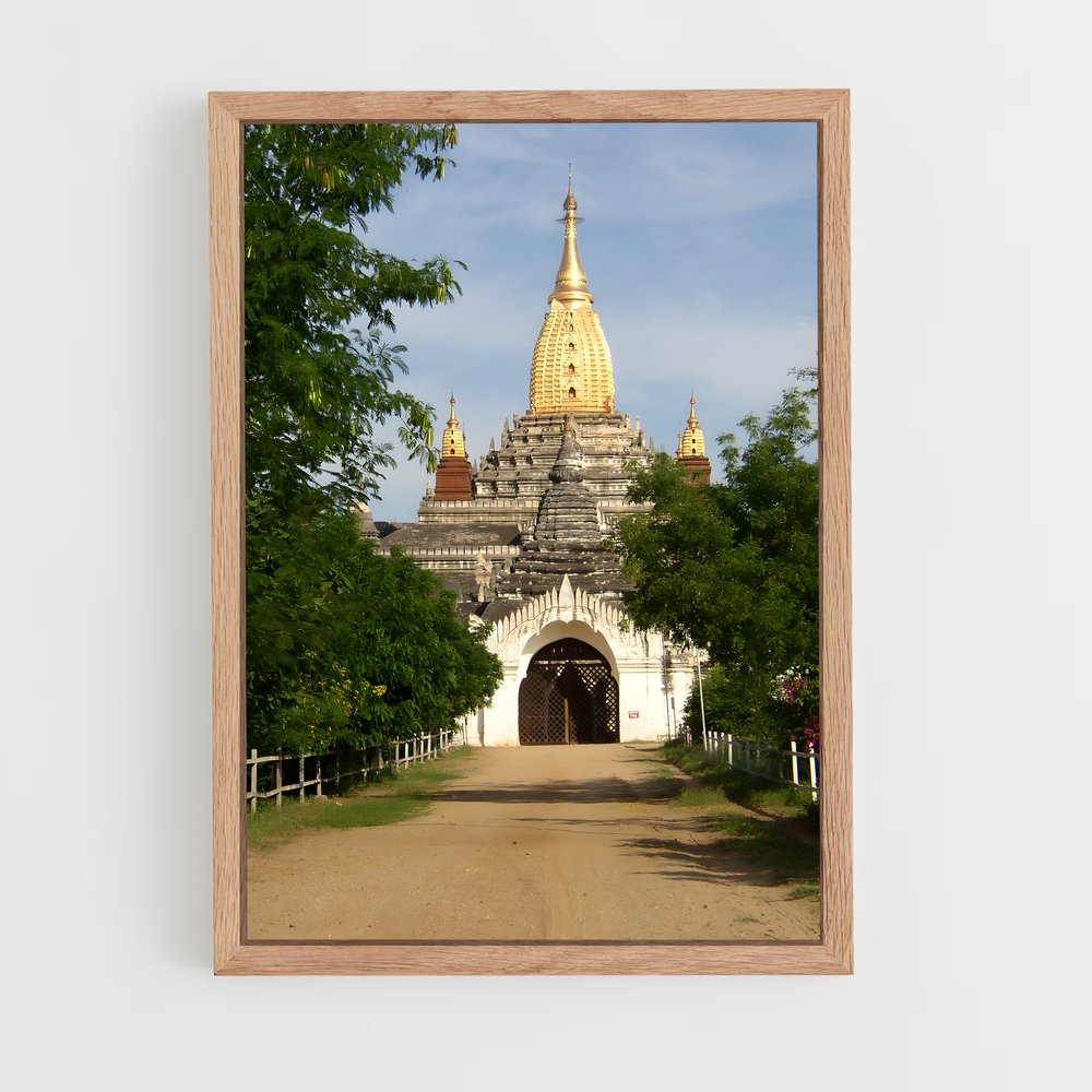 ap-bagan temples-4 cadre Bois clair