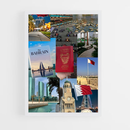ap-bahrain flag-2 cadre Blanc