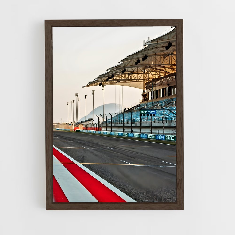 ap-bahrain international circuit-3 cadre Bois foncé