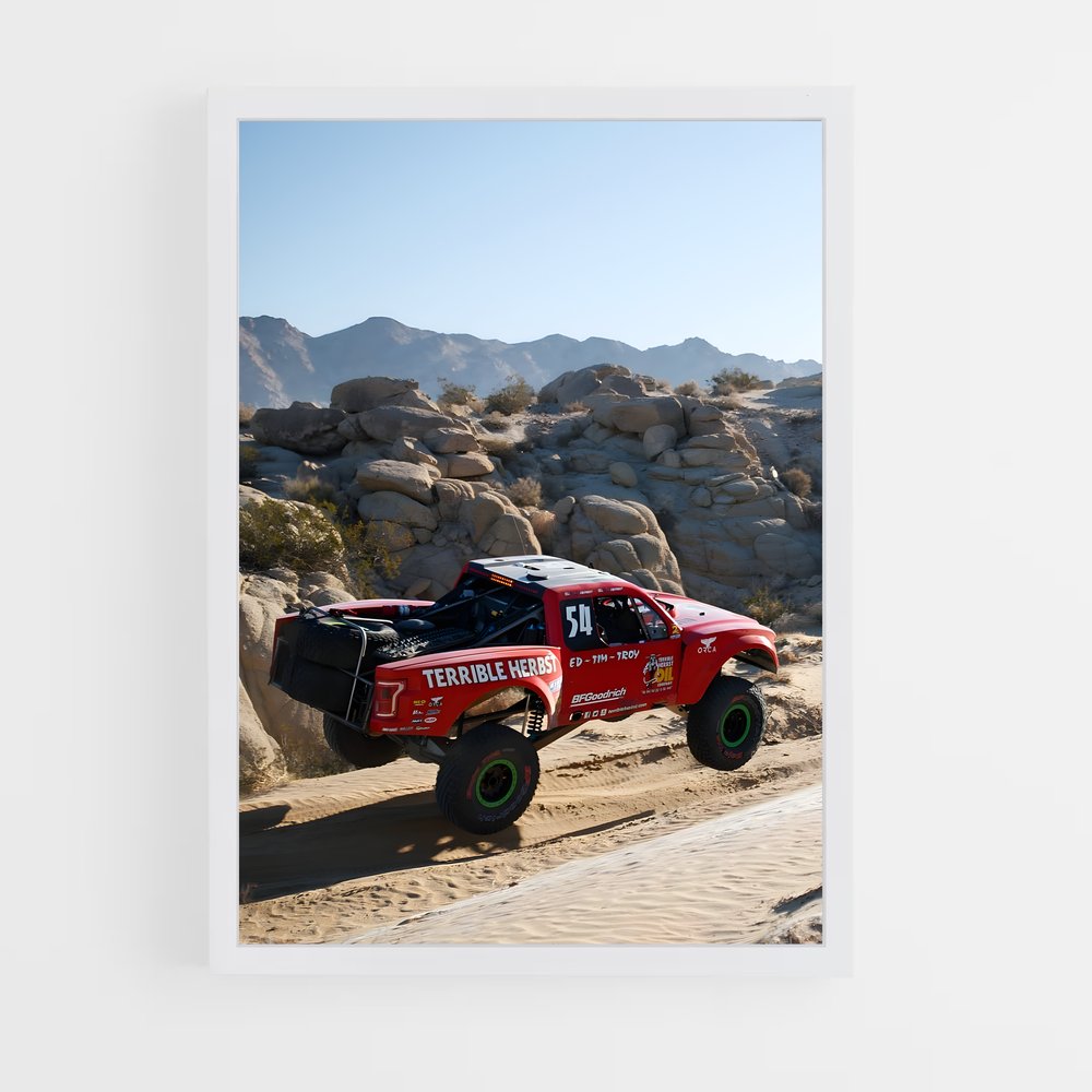 ap-baja 1000 trophy truck-2 cadre Blanc