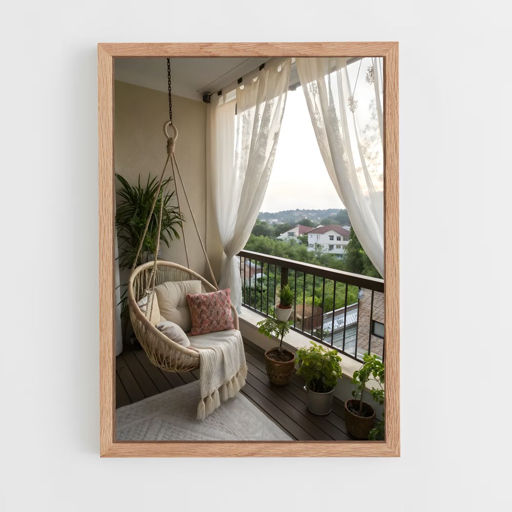 ap-balcony-12 cadre Bois clair