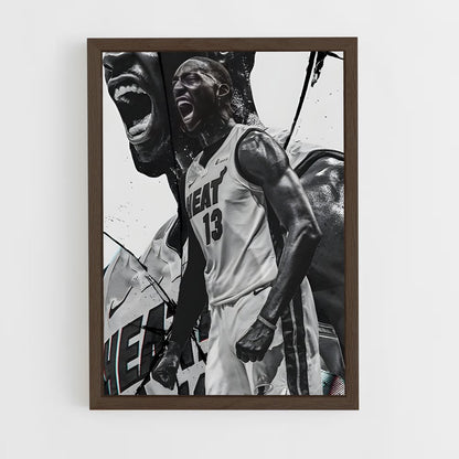ap-bam adebayo-10 cadre Bois foncé