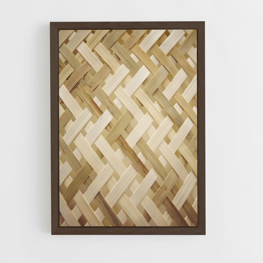 ap-bamboo patterns-7 cadre Bois foncé
