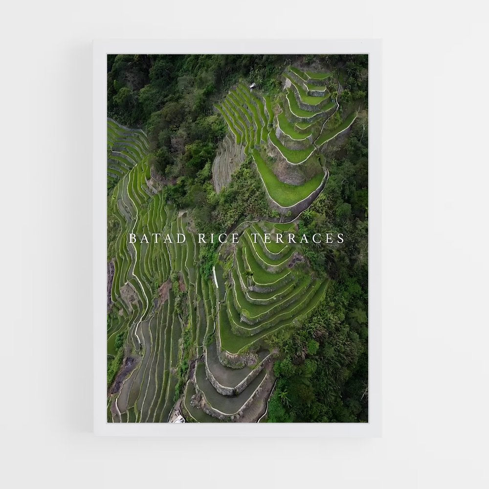 ap-banaue rice terraces-13 cadre Blanc