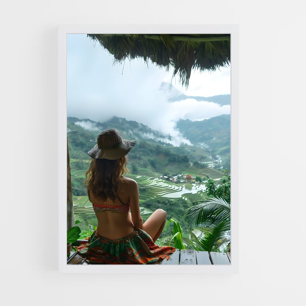 ap-banaue rice terraces-14 cadre Blanc