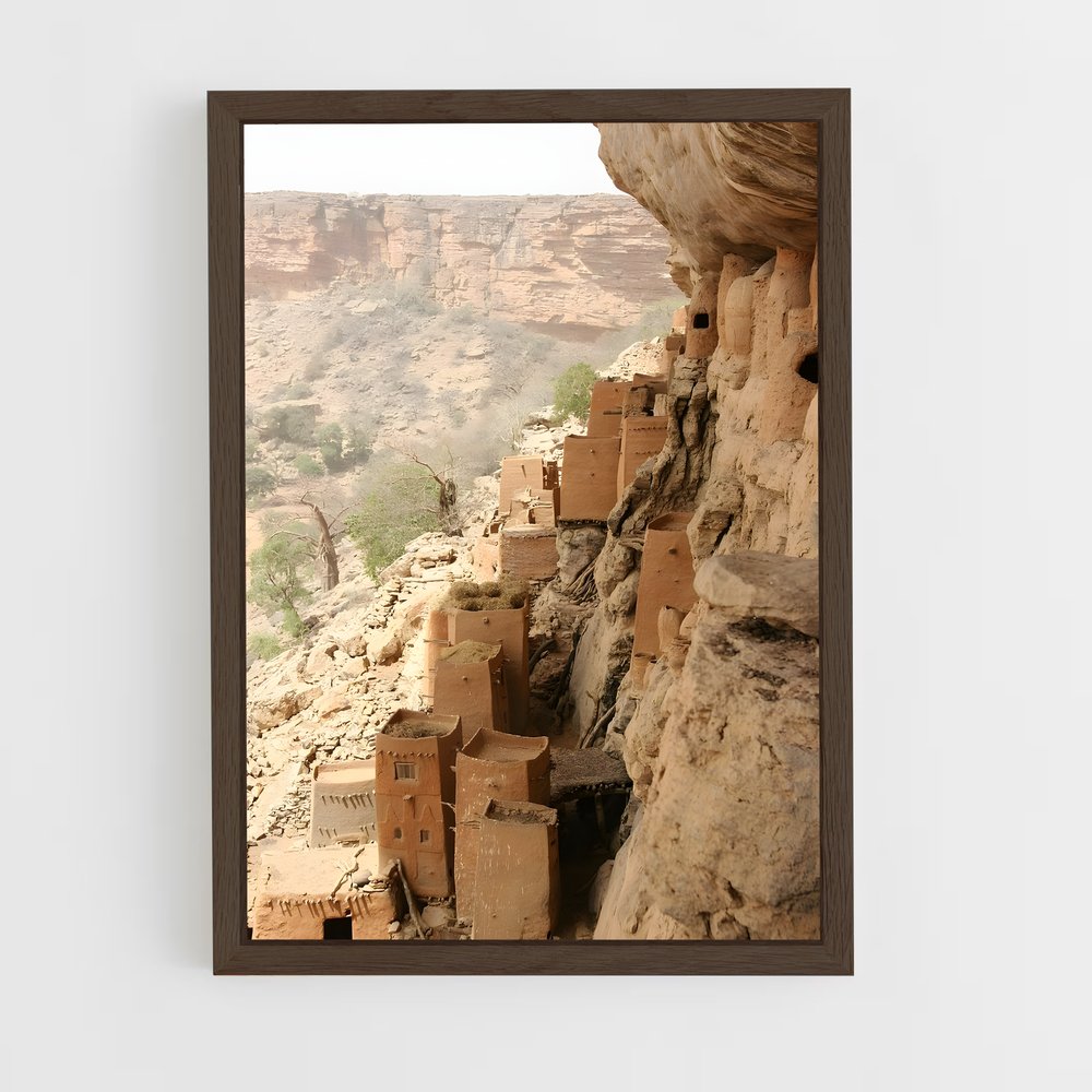 ap-bandiagara escarpment-1 cadre Bois foncé