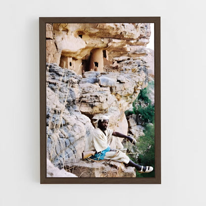 ap-bandiagara escarpment-4 cadre Bois foncé