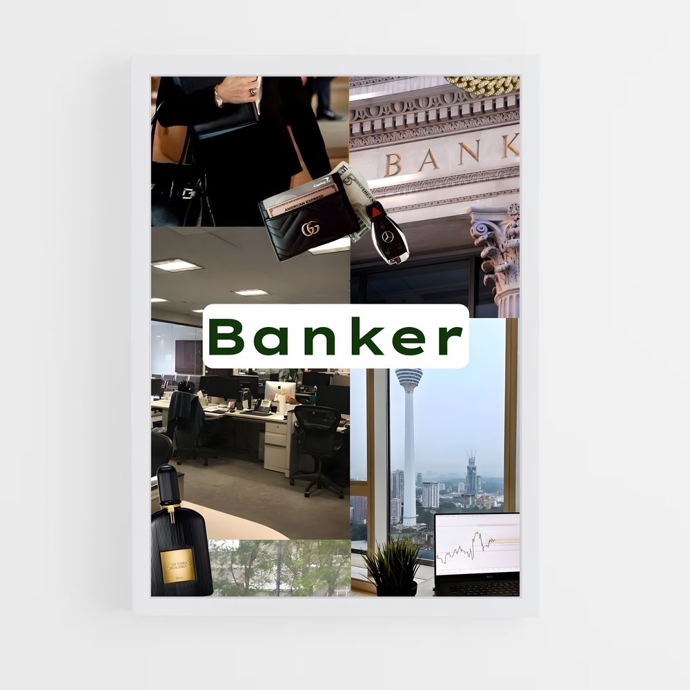 ap-banker-1 cadre Blanc