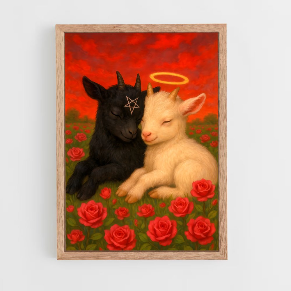 ap-baphomet-4 cadre Bois clair