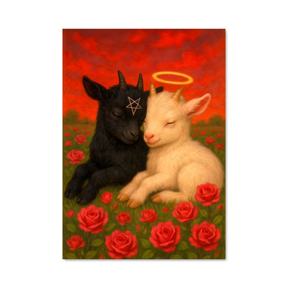 Poster Roses et Baphomet