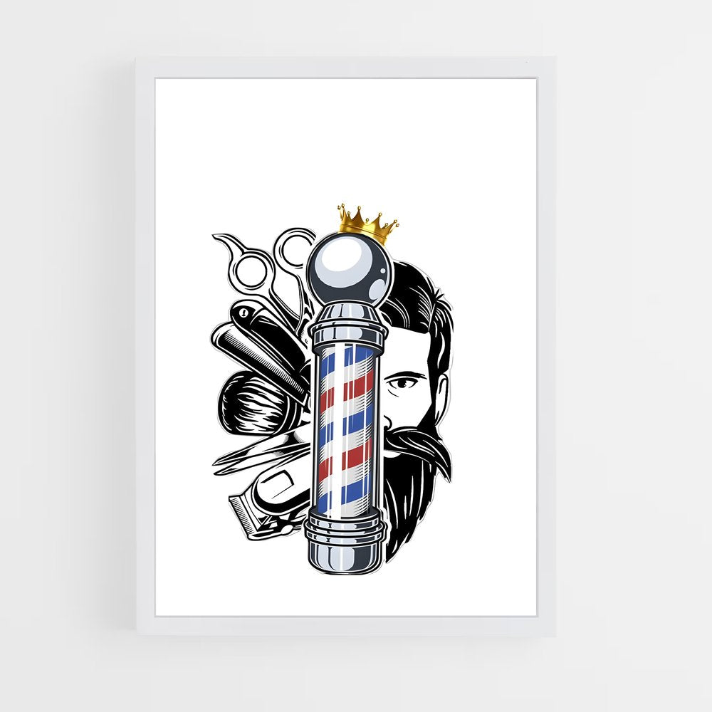 ap-barber-11 cadre Blanc