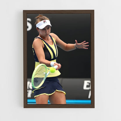 ap-barbora krejcikova-2 cadre Bois foncé