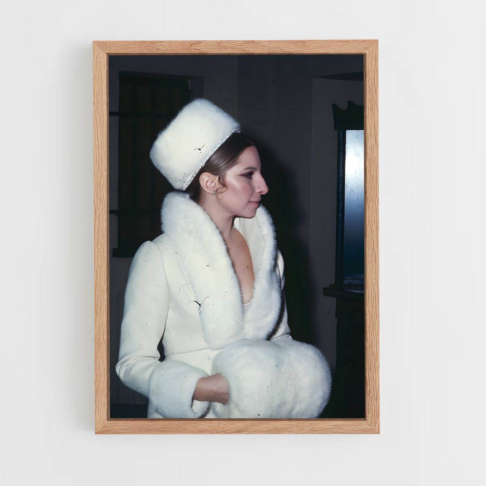 ap-barbra streisand-1 cadre Bois clair