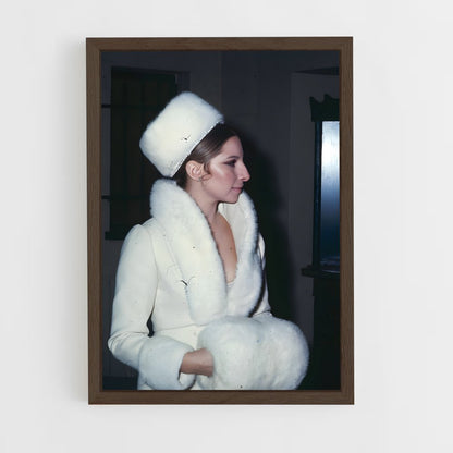 ap-barbra streisand-1 cadre Bois foncé