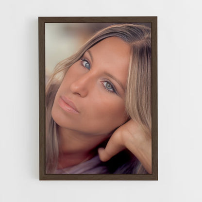 ap-barbra streisand-4 cadre Bois foncé