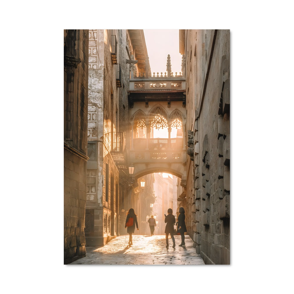 Poster Promenade Barcelonaise