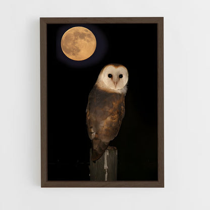 ap-barn owl-5 cadre Bois foncé