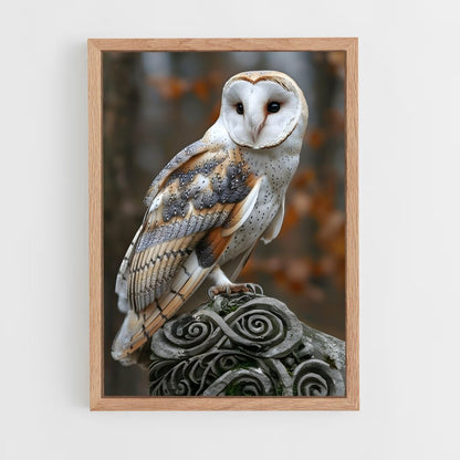 ap-barn owl-8 cadre Bois clair