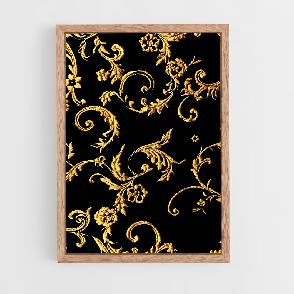 ap-baroque patterns-6 cadre Bois clair