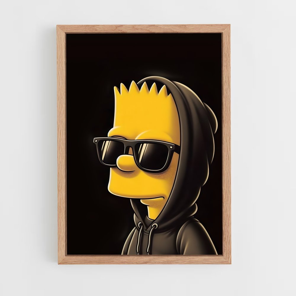 ap-bart simpson-1 cadre Bois clair