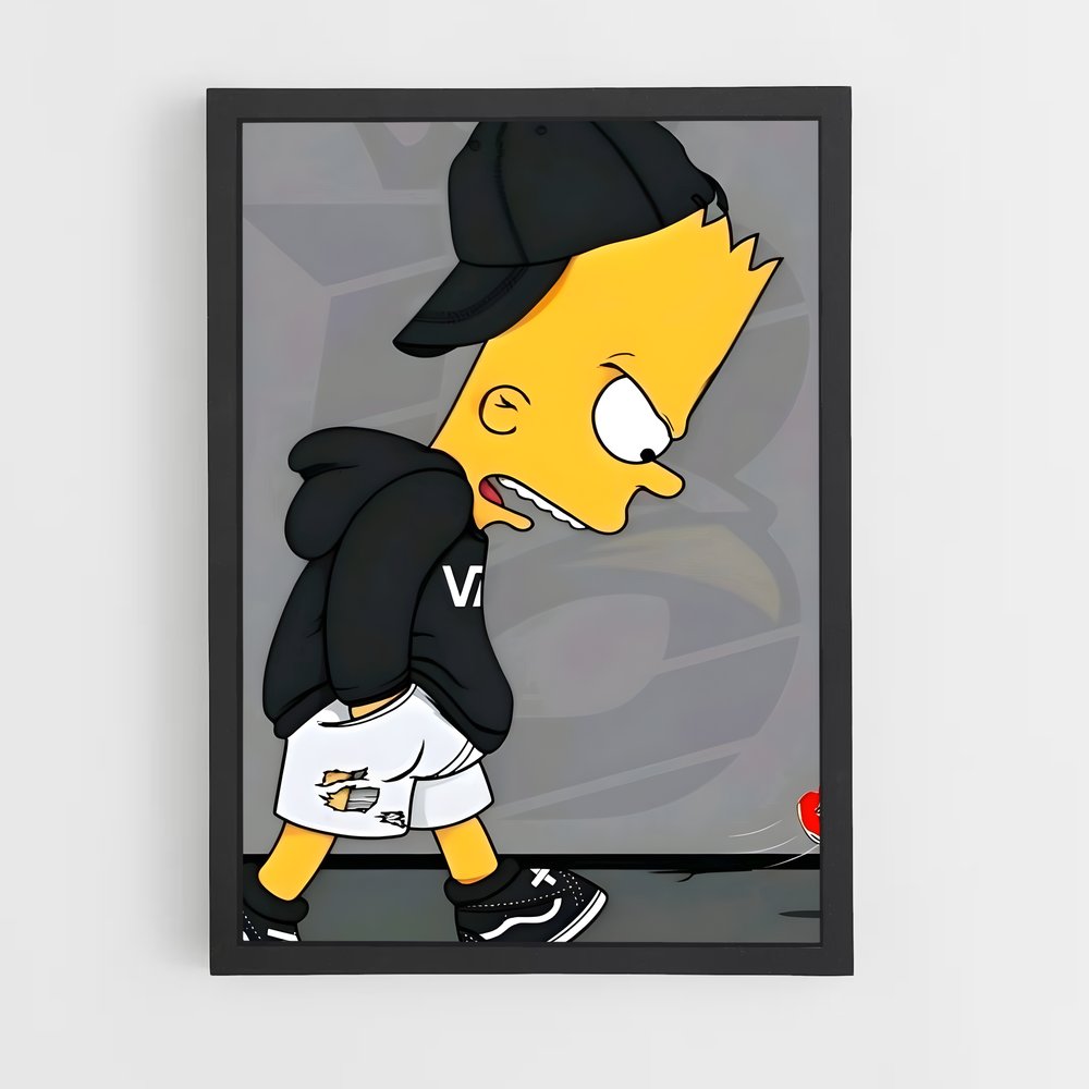 ap-bart simpson-5 cadre Noir