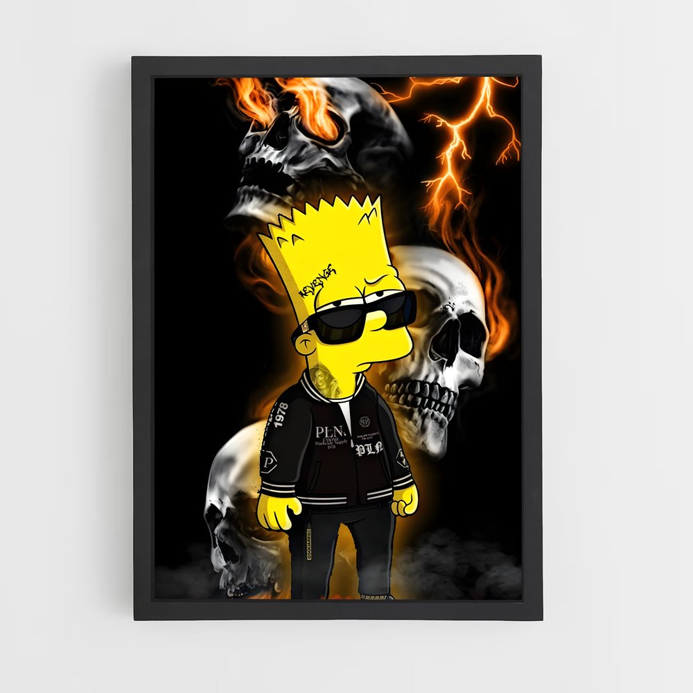 ap-bart simpson-7 cadre Noir