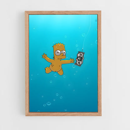 ap-bart simpson-9 cadre Bois clair
