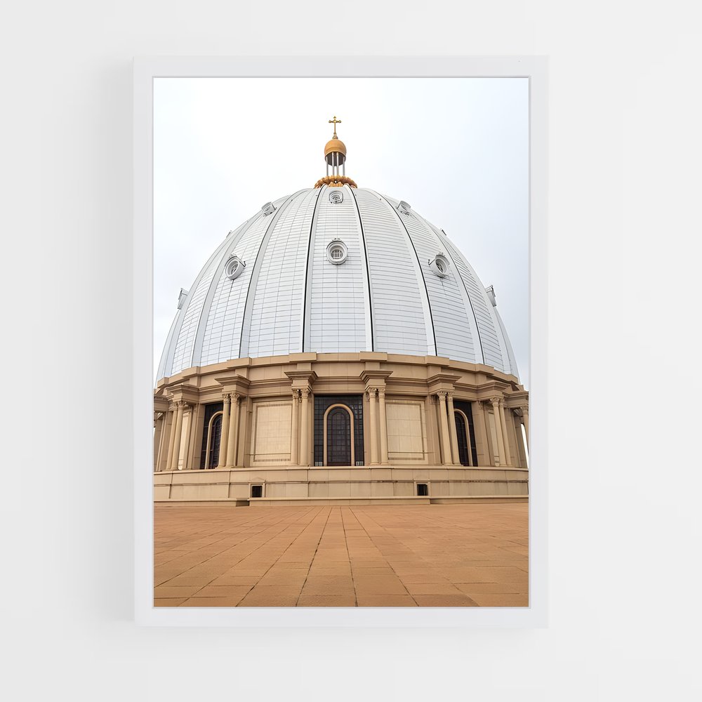 ap-basilica notre dame de la paix yamoussoukro-1 cadre Blanc